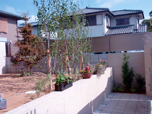 憧れの植木達。河内長野市 O様邸