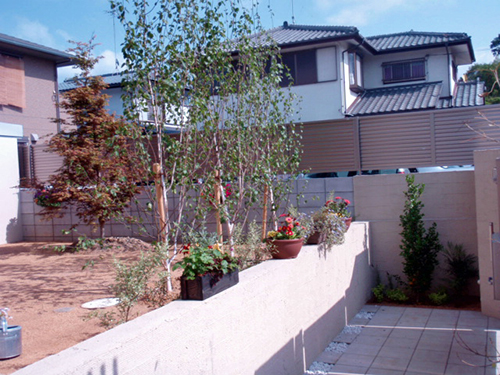 憧れの植木達。河内長野市　O様邸